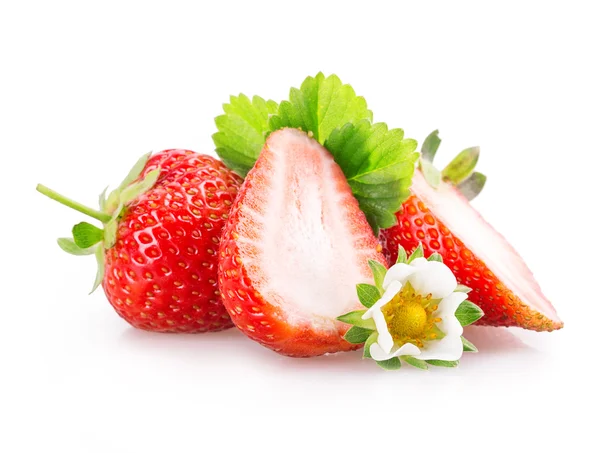 Erdbeeren in Scheiben — Stockfoto