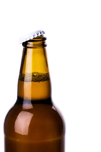 Beer bottle with open cap — Stock Photo, Image