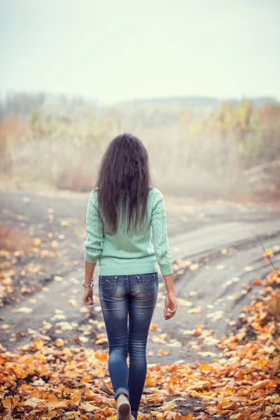 Mooie brunette vrouw portret — Stockfoto