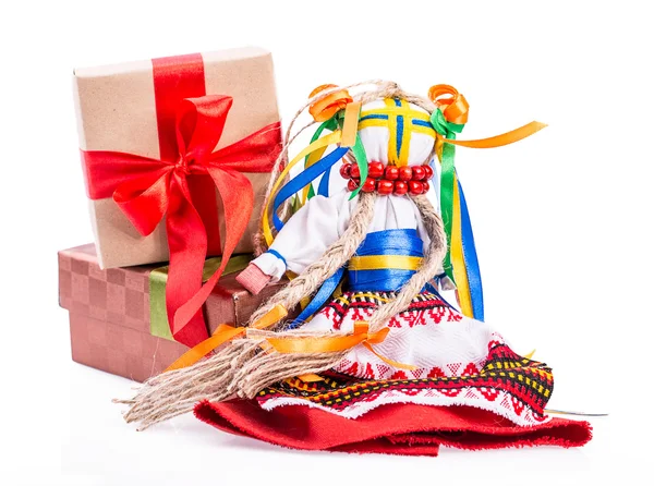 Ucraniano nacional muñeca cajas de regalo — Foto de Stock