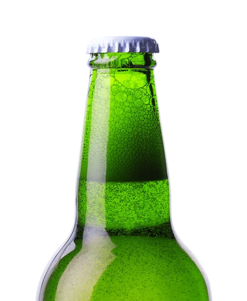 Green beer bottle — Stock Photo, Image