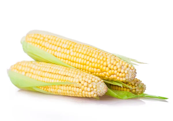 Raw corn vegetables in closeup — Stock Photo, Image