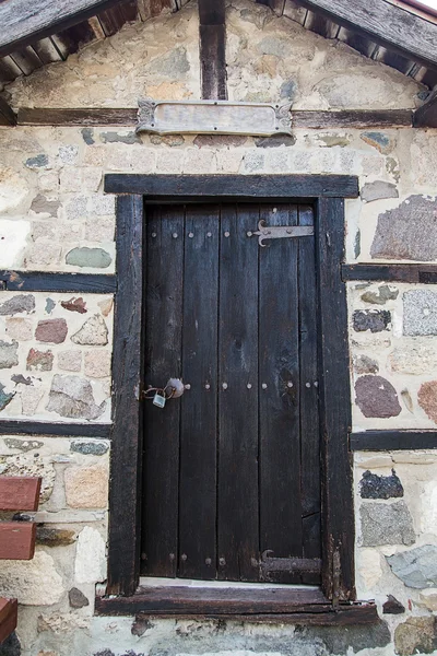Wooden door retro old — Stock Photo, Image