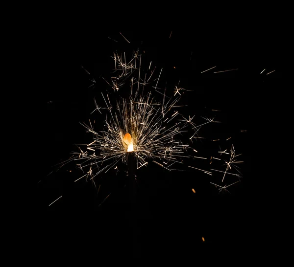 Abstract sparkler burning — Stock Photo, Image