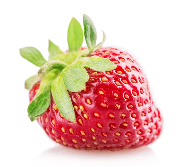 Belle fraise mûre en gros plan — Photo