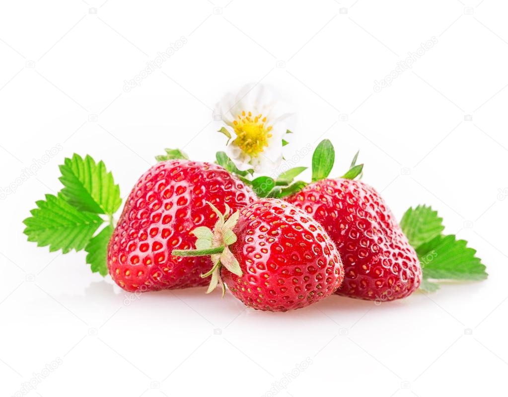 Shiny sweet strawberries