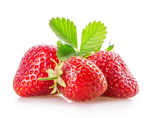Süße saftige Erdbeeren — Stockfoto