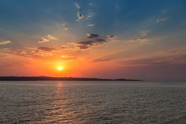 Moře obloze slunce — Stock fotografie
