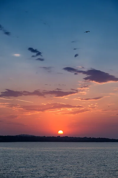 Cielo de mar puesta de sol —  Fotos de Stock