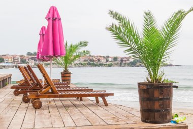 Deniz şezlong Yeşiller