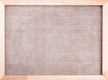 Tuval arka plan ahşap çerçeve