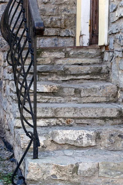 Pared de escalera de piedra —  Fotos de Stock