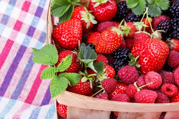 Servilleta de fresa de mora — Foto de Stock