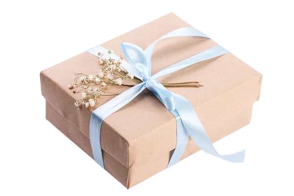 Kraft paper gift box — Stock Photo, Image