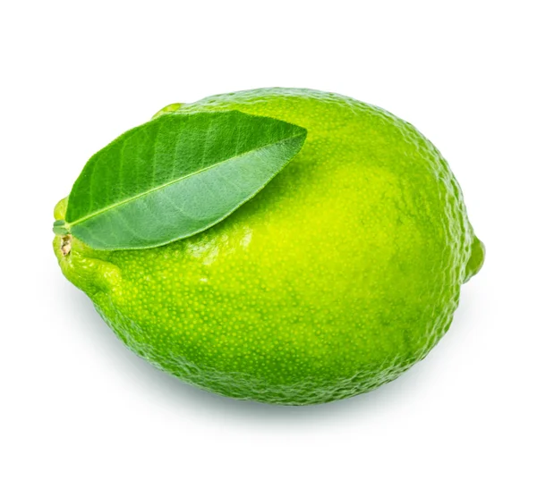 Lime with leaf — Stock Photo, Image