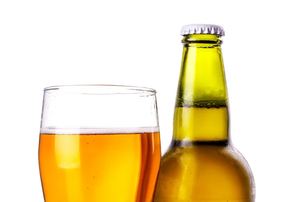 Glass bottle of beer — Stock Photo, Image