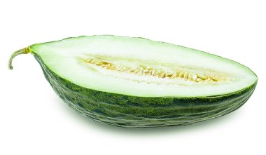 kavun kesme beyaz izole