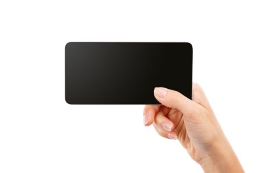 el smartphone göl kenarında