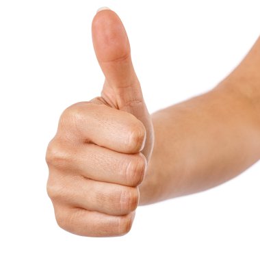 el başparmak yukarıya kırpma yolu