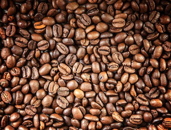 Achtergrond koffiebonen — Stockfoto