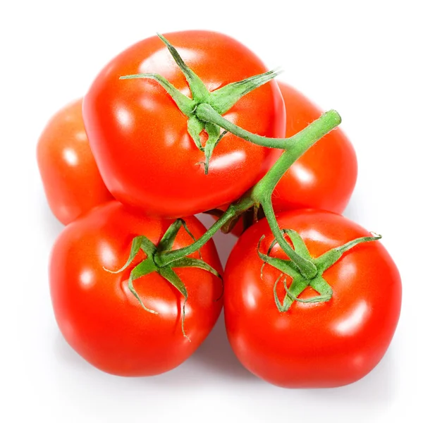 Tomate isolado em branco — Fotografia de Stock