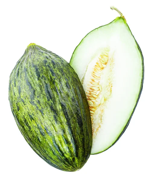 Melon cut isolated on a white — Stock Photo, Image