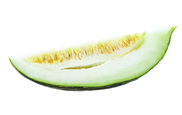 Melone tagliato isolato su un bianco — Foto Stock