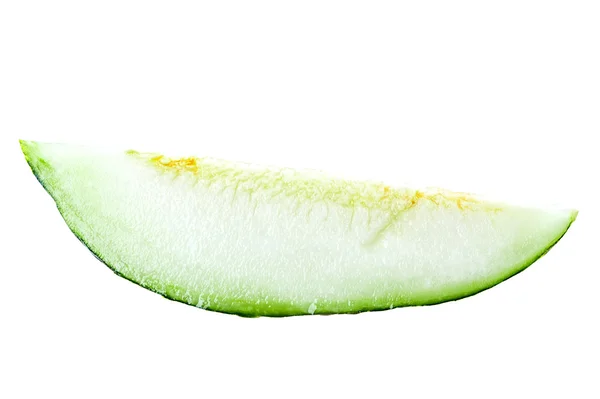 Melon cut isolerad på en vit — Stockfoto