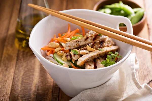 Cozinha asiática salada de frango — Fotografia de Stock