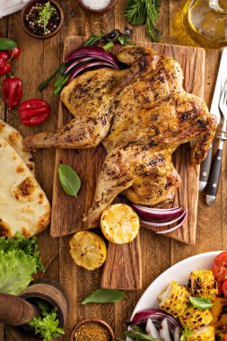 ve tavuk ızgara sebze