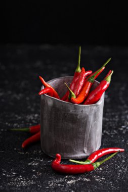 Bir bardak kırmızı pul biber