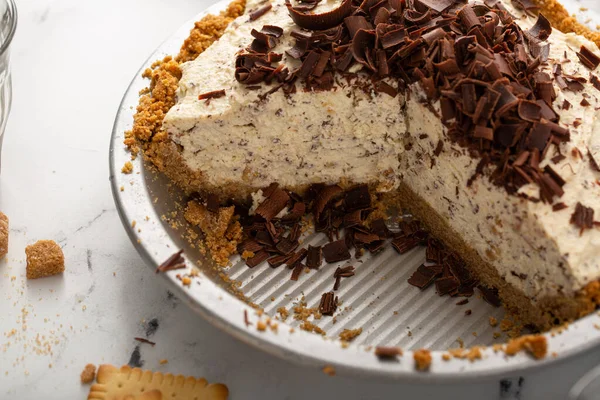 Ricota e torta de chocolate Cannoli — Fotografia de Stock