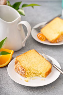 Geleneksel vanilyalı kek ve portakal özü, Bundt keki.