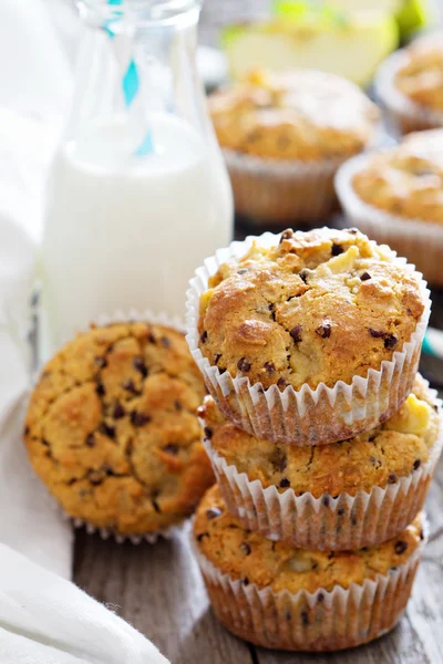 Glutenfreie Mandel- und Hafermuffins — Stockfoto