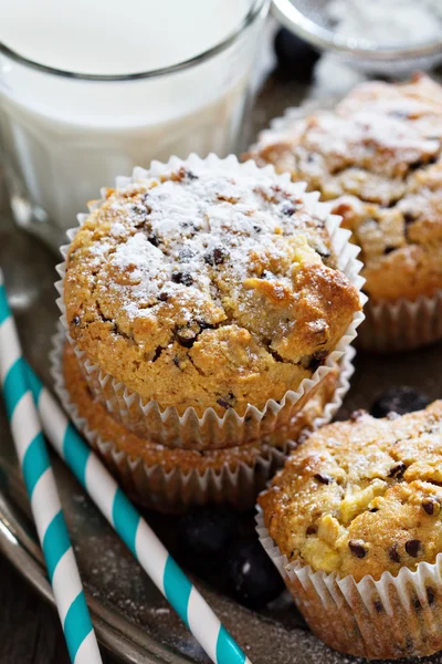 Gluten free almond and oat muffins — Stock Photo, Image