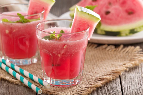 Watermelon drink in glasses