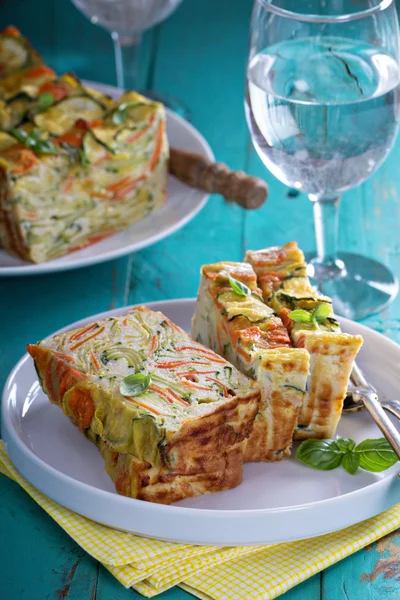 Pan de verduras sin gluten con calabacín —  Fotos de Stock