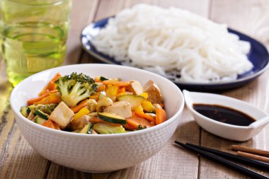 tofu stir fry sebzeler
