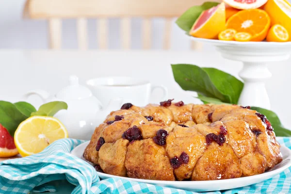 Pão de macaco laranja e cranberry — Fotografia de Stock