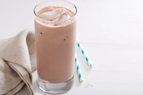 Cold chocolate milkshake — Stock Photo, Image