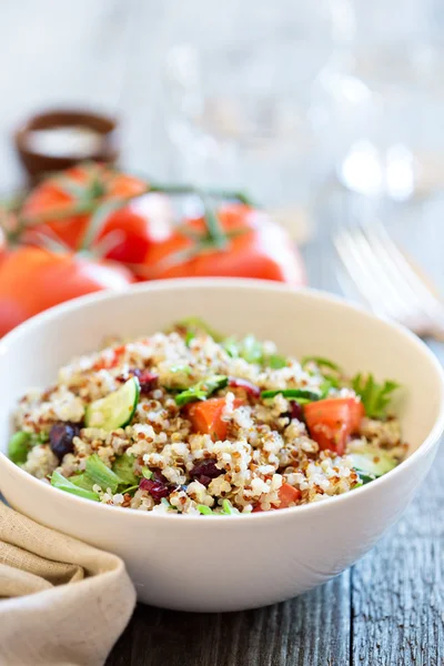 Quinoa salad with fresh vegetables