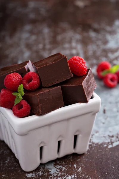 Шматочки шоколад fudge — стокове фото
