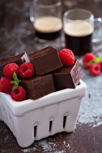 Pedaços de chocolate de chocolate — Fotografia de Stock