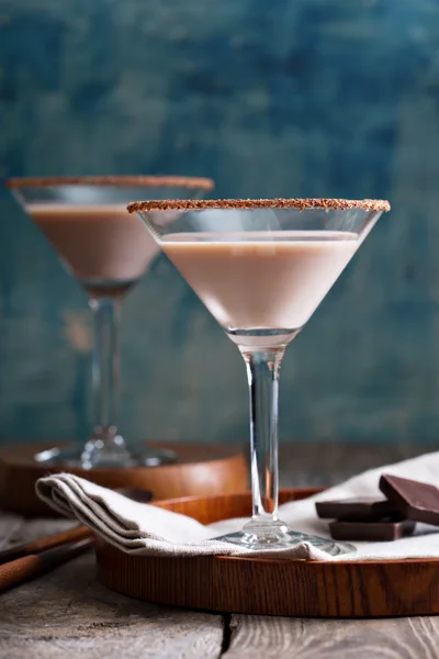 Chocolate martini koktél — Stock Fotó