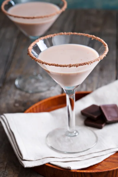 Chocolate martini koktél — Stock Fotó