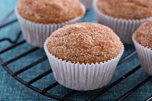 Apple sås muffins med kryddor — Stockfoto