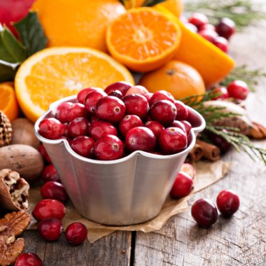 Sonbahar ve kış malzemeler natürmort