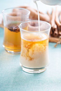 Yıldız anason ile sıcak çay