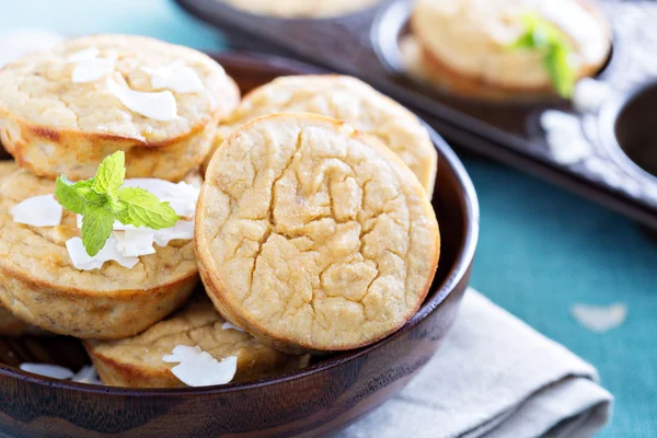 Banaan kokosnoot muffins — Stockfoto