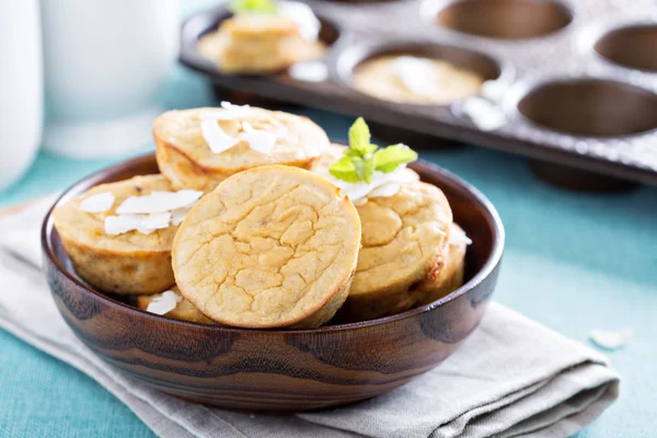 Banana coconut muffins — Stock Photo, Image